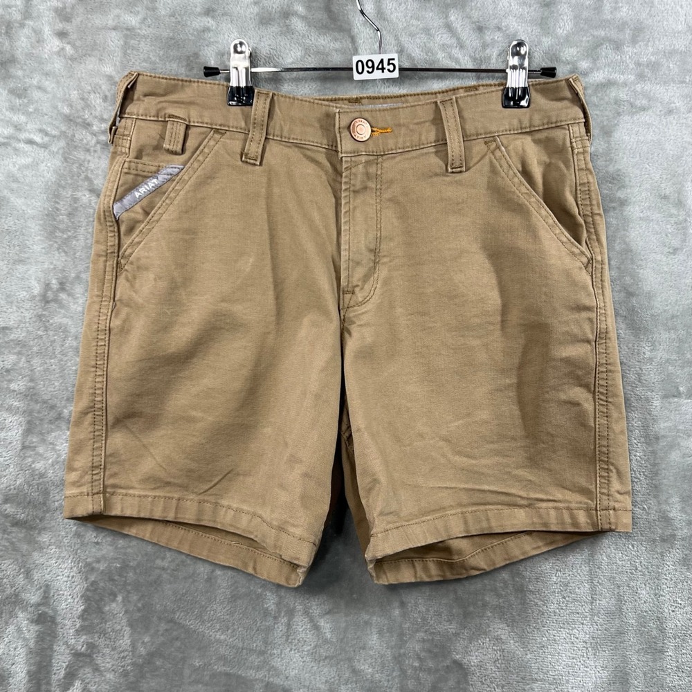 Ariat Rebar Shorts Women's 28 Khaki Perfect Rise Work Utility‎ Carpenter